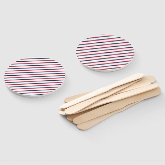 Amerikanische Unabhängigkeitstag Rot-Weiß-Streifen Fächer (Non-assembled)