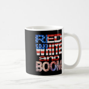 Amerikanische Unabhängigkeitstag rot weiß und Boom Kaffeetasse
