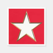 Amerikanische Unabhängigkeitstag Rotes Weißes Patr Serviette (Vorderseite)