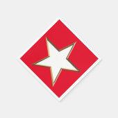 Amerikanische Unabhängigkeitstag Rotes Weißes Patr Serviette (Ecke)