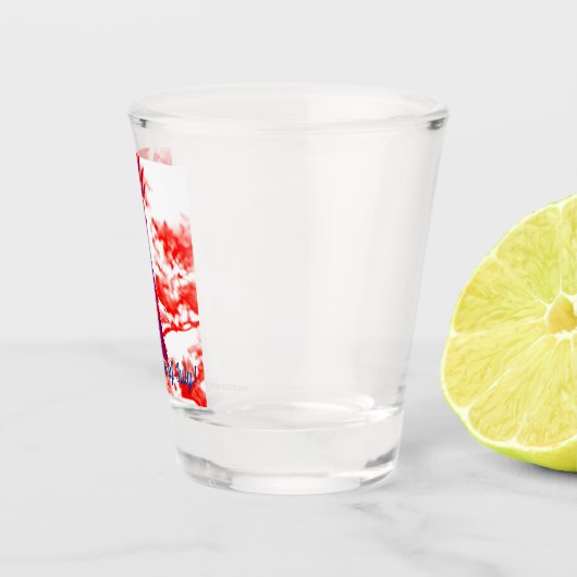 Amerikanische Unabhängigkeitstag-Schussglas w Bald Schnapsglas (Rechts)