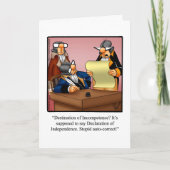 Amerikanische Unabhängigkeitstag Spaß Grußkarte "S Karte (Vorderseite)