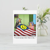 Amerikanische Unabhängigkeitstag Spaß Party Einlad Einladung (Stehend Vorderseite)