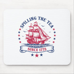 Amerikanische Unabhängigkeitstag Spilling The Tea Mousepad