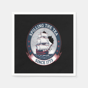 Amerikanische Unabhängigkeitstag Spilling The Tea Serviette