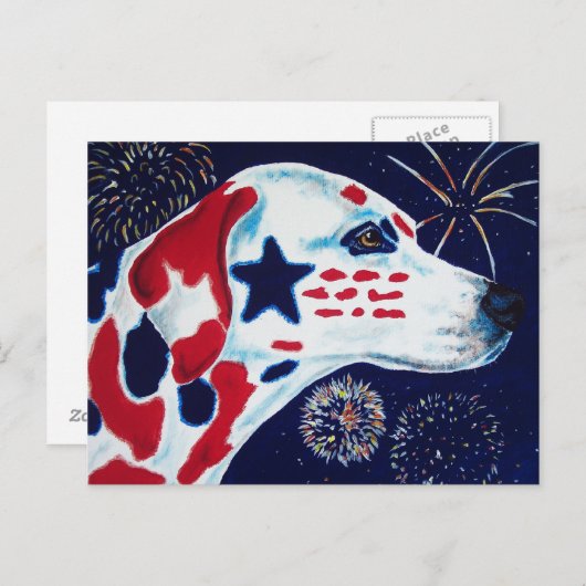 Amerikanische Unabhängigkeitstag Star Spangled Dal Postkarte (Vorne/Hinten)