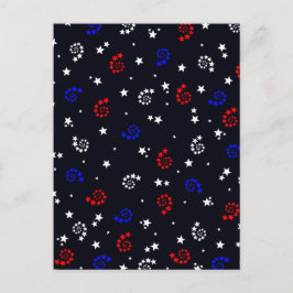 Amerikanische Unabhängigkeitstag Stars drehen - 4. Postkarte