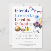 Amerikanische Unabhängigkeitstag | Unabhängigkeits Einladung (Vorderseite)