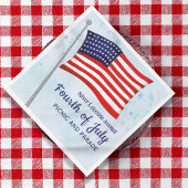 Amerikanische Unabhängigkeitstag-US Flagge Serviette