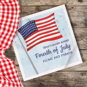 Amerikanische Unabhängigkeitstag-US Flagge Serviette