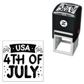 Amerikanische Unabhängigkeitstag USA Selbstfarbige Permastempel (Beispiel)