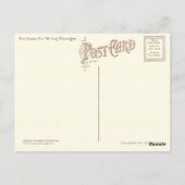 Amerikanische Unabhängigkeitstag Vintag Uncle Sam Postkarte (Rückseite)