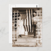 Amerikanische Unabhängigkeitstag Vintager Stil Postkarte (Vorne/Hinten)