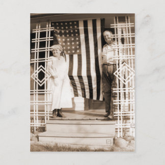 Amerikanische Unabhängigkeitstag Vintager Stil Postkarte