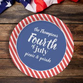 Amerikanische Unabhängigkeitstag Whimsical Patriot Pappteller