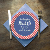 Amerikanische Unabhängigkeitstag Whimsical Patriot Pappteller