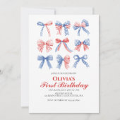 Amerikanische Unabhängigkeitstag zum Geburtstag vo Einladung (Vorderseite)