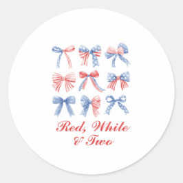 Amerikanische Unabhängigkeitstag zum Geburtstag vo Runder Aufkleber
