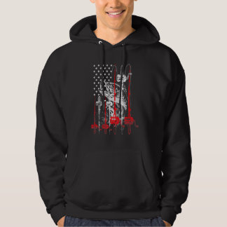 Amerikanische Unabhängigkeitstagsflagge Hoodie