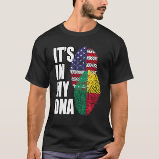 Amerikanische und Beninese-DNA-Kennzeichnung "Heri T-Shirt