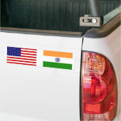 Amerikanische und indische Flaggen Autoaufkleber (Auf Lkw)