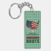 Amerikanische ungarische Roots Keyring Schlüsselanhänger (Vorderseite links)