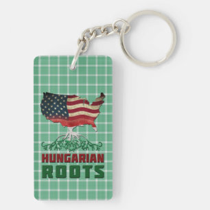 Amerikanische ungarische Roots Keyring Schlüsselanhänger