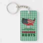Amerikanische ungarische Roots Keyring Schlüsselanhänger (Vorderseite)