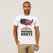 Amerikanische ungarische Wurzeln T-Shirt (Vorne ganz)