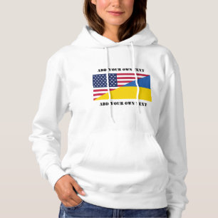 Amerikanische Unterstützung für die Ukraine Hoodie