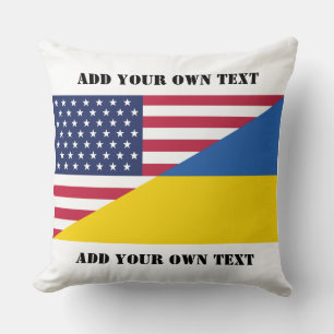 Amerikanische Unterstützung für die Ukraine Kissen