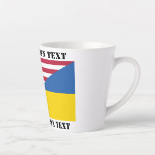 Amerikanische Unterstützung für die Ukraine Milchtasse
