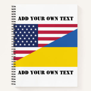 Amerikanische Unterstützung für die Ukraine Notizblock