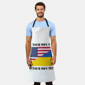 Amerikanische Unterstützung für die Ukraine Schürze (Getragen)