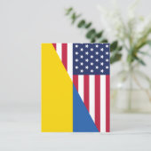 Amerikanische Unterstützung für die Ukraine Sherpa Einladung (Stehend Vorderseite)