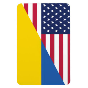 Amerikanische Unterstützung für die Ukraine Sherpa Magnet