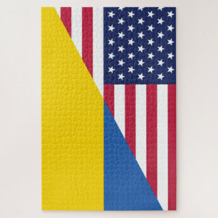 Amerikanische Unterstützung für die Ukraine Sherpa Puzzle