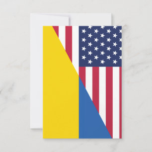 Amerikanische Unterstützung für die Ukraine Sherpa RSVP Karte