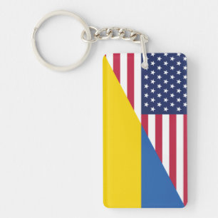 Amerikanische Unterstützung für die Ukraine Sherpa Schlüsselanhänger