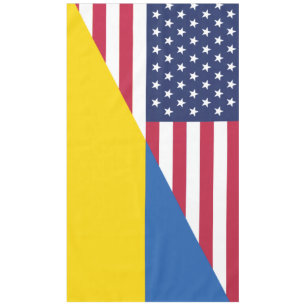 Amerikanische Unterstützung für die Ukraine Sherpa Tischdecke