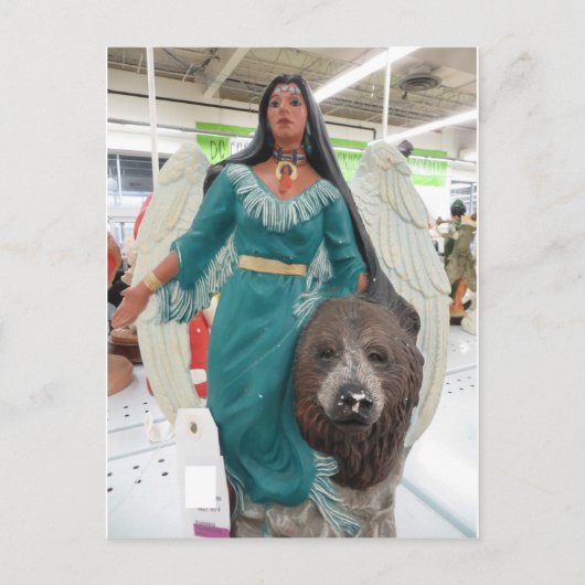 Amerikanische Ureinwohner Angel Postkarte (Vorderseite)