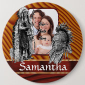 Amerikanische Ureinwohner Button (Vorderseite)