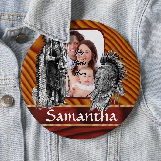 Amerikanische Ureinwohner Button (Beispiel)
