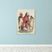 Amerikanische Ureinwohner, c.1832 Leinwanddruck (Insitu (Holzboden))