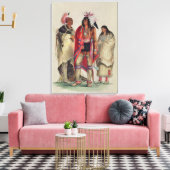 Amerikanische Ureinwohner, c.1832 Leinwanddruck (Insitu (Wohnzimmer))