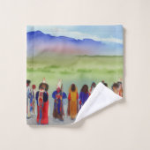 Amerikanische Ureinwohner Celebration Bad Handtuch Badhandtuch Set (Waschlappen)