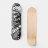 Amerikanische Ureinwohner-Chefskateboard Skateboard (Vorderseite)