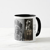 "Amerikanische Ureinwohner Chieftains" Kaffeezuber Tasse (VorderseiteRechts)
