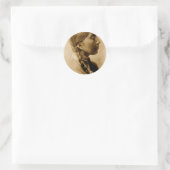 Amerikanische Ureinwohner Collection Runder Aufkleber (Tasche)