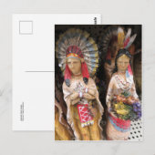 Amerikanische Ureinwohner Couple Postkarte (Vorne/Hinten)
